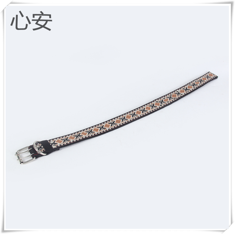 The 2025 new style pet leash jacquard collar is convenient and adjustable. Various jacquard collars and pet collars are available Item Picture