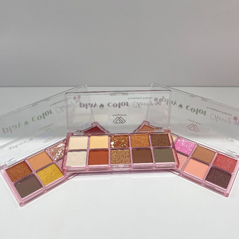 eyeshadow multi-color eyeshadow palette, 10-color eyeshadow palette, three color series, different colors, different makeup looks, versatile makeup looks details Picture