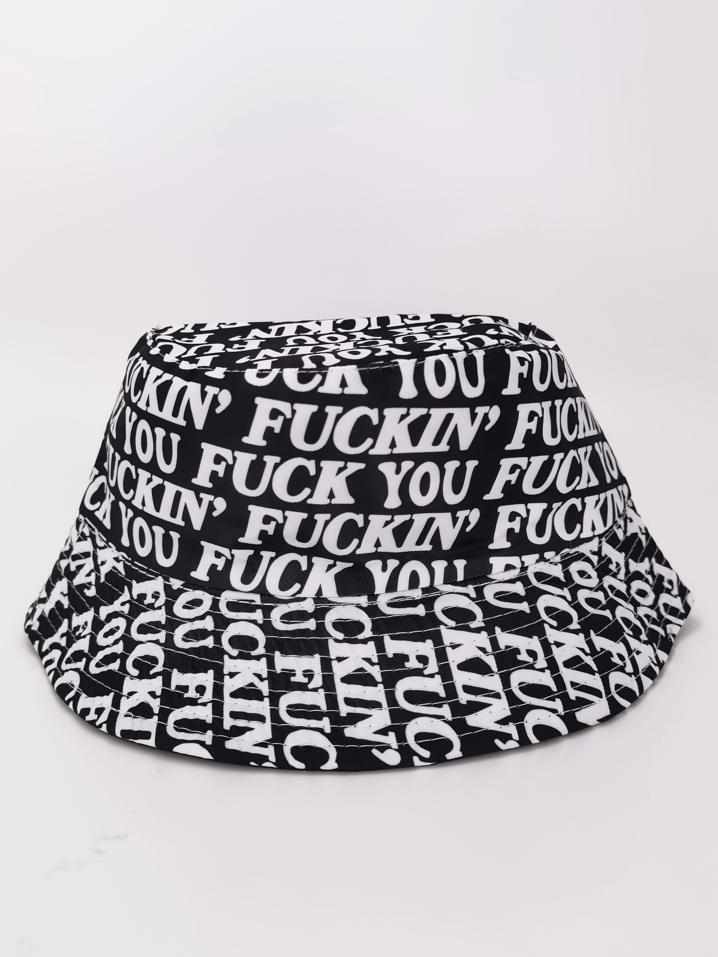 Spring and summer new graffiti letter double-sided fisherman hat for both men and women, fashionable and versatile, outdoor sun protection, cool and portable hat, adult style full figure