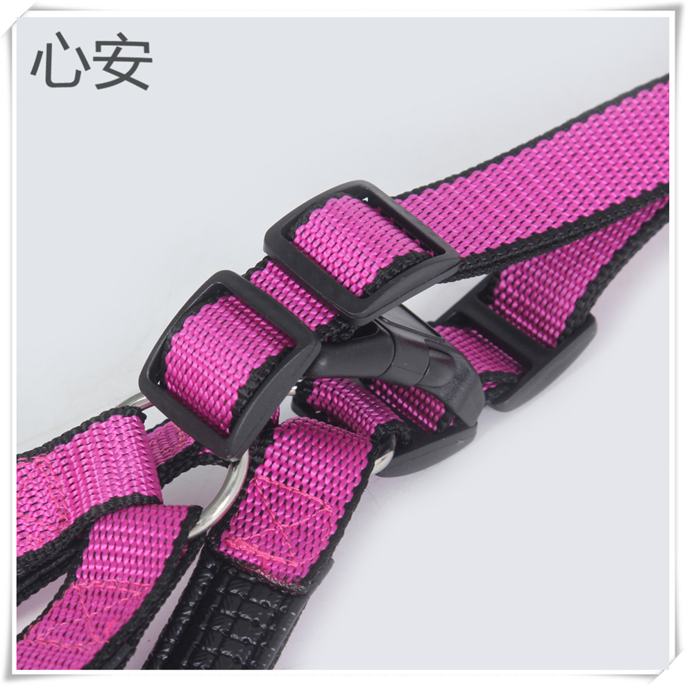 Wholesale of dog leashes, adjustable chest and back small and medium-sized dog leashes, sewn fabric pet leashes details Picture