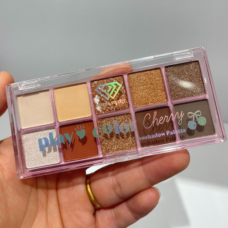 eyeshadow multi-color eyeshadow palette, 10-color eyeshadow palette, three color series, different colors, different makeup looks, versatile makeup looks pic 12
