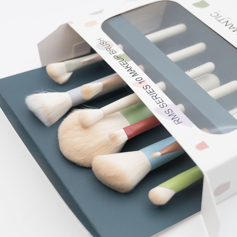 10支迷你彩色套刷 彩盒包装 配绿色包 方便携带