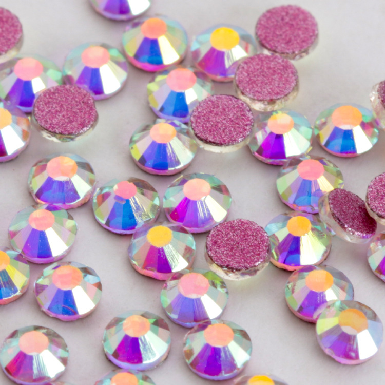 Factory direct sales of new fashionable and trendy cross-border red base nail drill, international trade A diamond crystal round nail beauty, mobile phone case DIY accessories pic 3