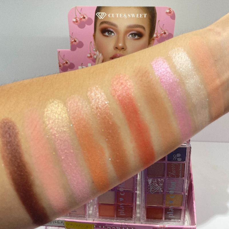 eyeshadow multi-color eyeshadow palette, 10-color eyeshadow palette, three color series, different colors, different makeup looks, versatile makeup looks pic 8
