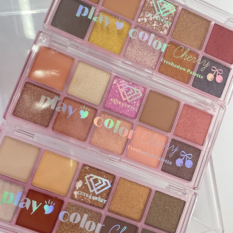 eyeshadow multi-color eyeshadow palette, 10-color eyeshadow palette, three color series, different colors, different makeup looks, versatile makeup looks Specification image
