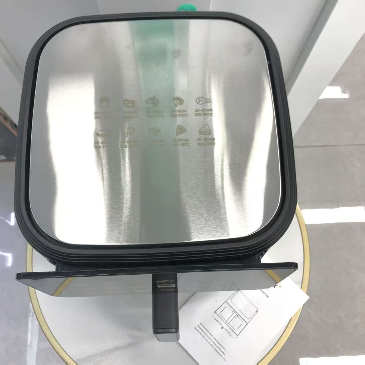 minMAX aparato de exportación aire doméstico freidora sin aceite bajo en grasa saludable artefatos de cocina productos importados pantalla táctil inteligente gran capacidad detail image 2