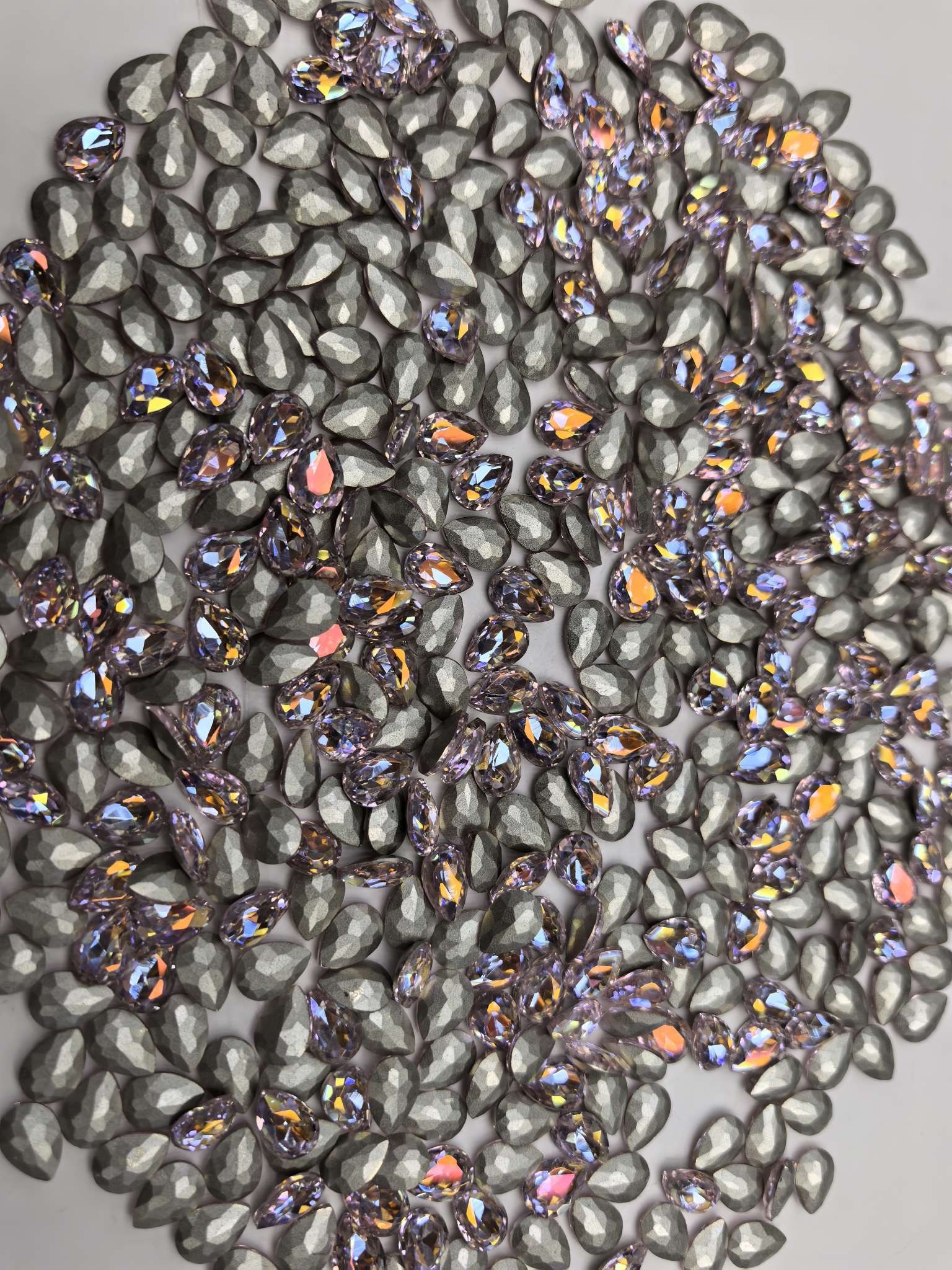 锦利水晶干邑粉系列7*10水滴0253