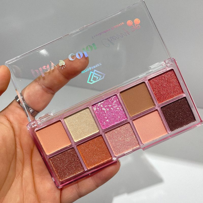 eyeshadow multi-color eyeshadow palette, 10-color eyeshadow palette, three color series, different colors, different makeup looks, versatile makeup looks pic 7