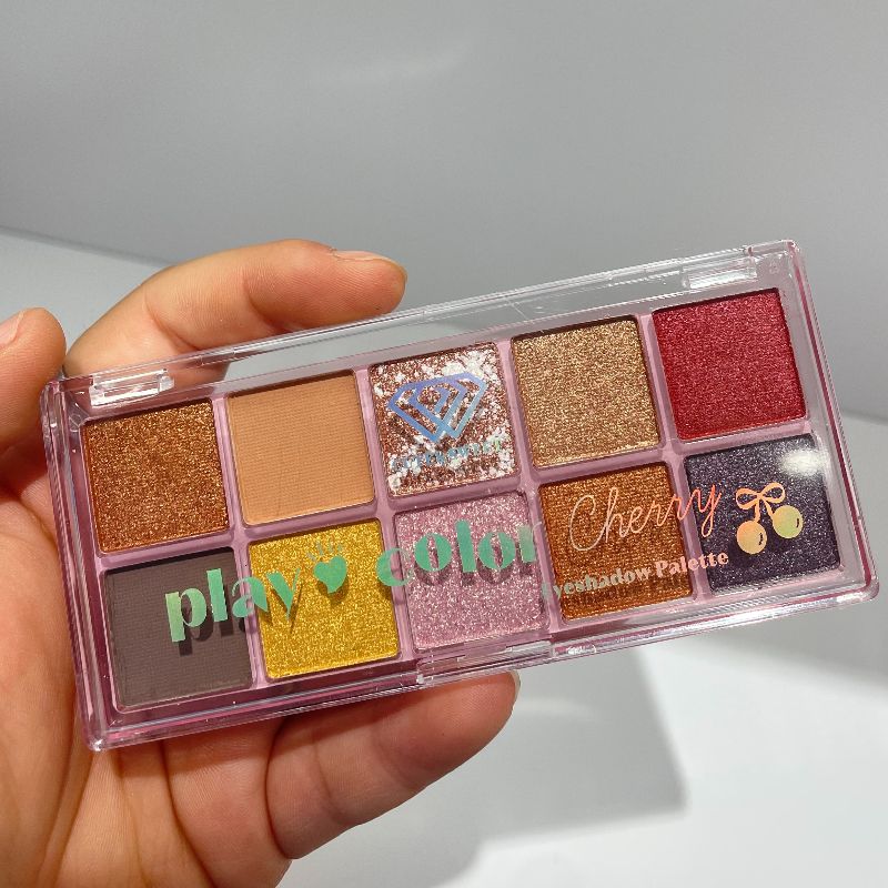 eyeshadow multi-color eyeshadow palette, 10-color eyeshadow palette, three color series, different colors, different makeup looks, versatile makeup looks pic 9