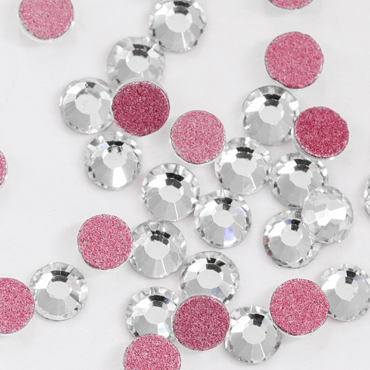 Factory direct sales of new fashionable and trendy cross-border red base nail drill, international trade A diamond crystal round nail beauty, mobile phone case DIY accessories pic 2