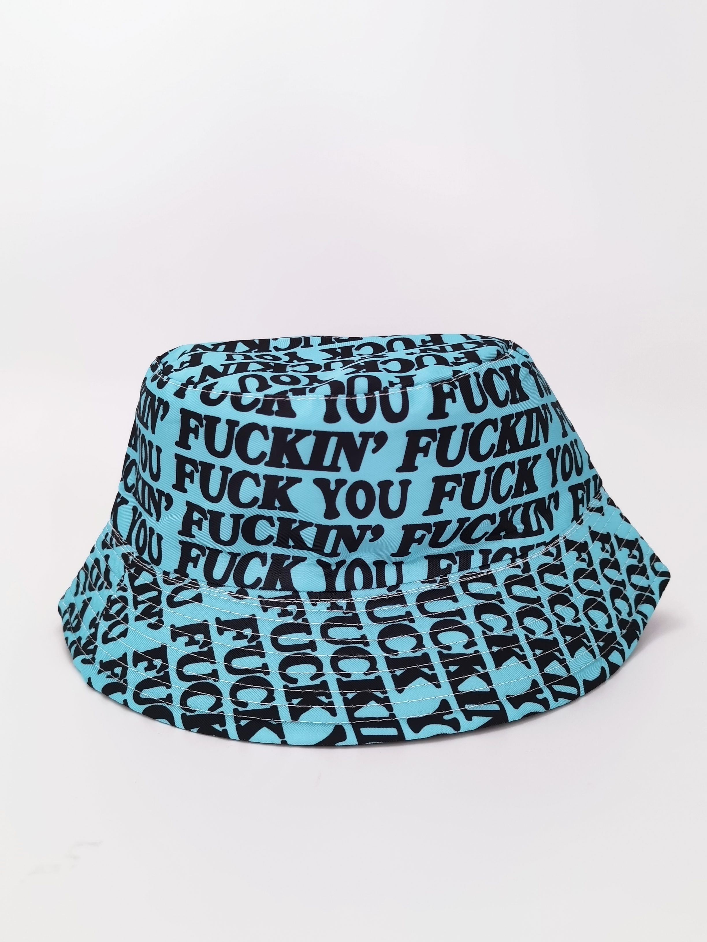 Spring and summer new graffiti letter double-sided fisherman hat for both men and women, fashionable and versatile, outdoor sun protection, cool and portable hat, adult style Specification drawing