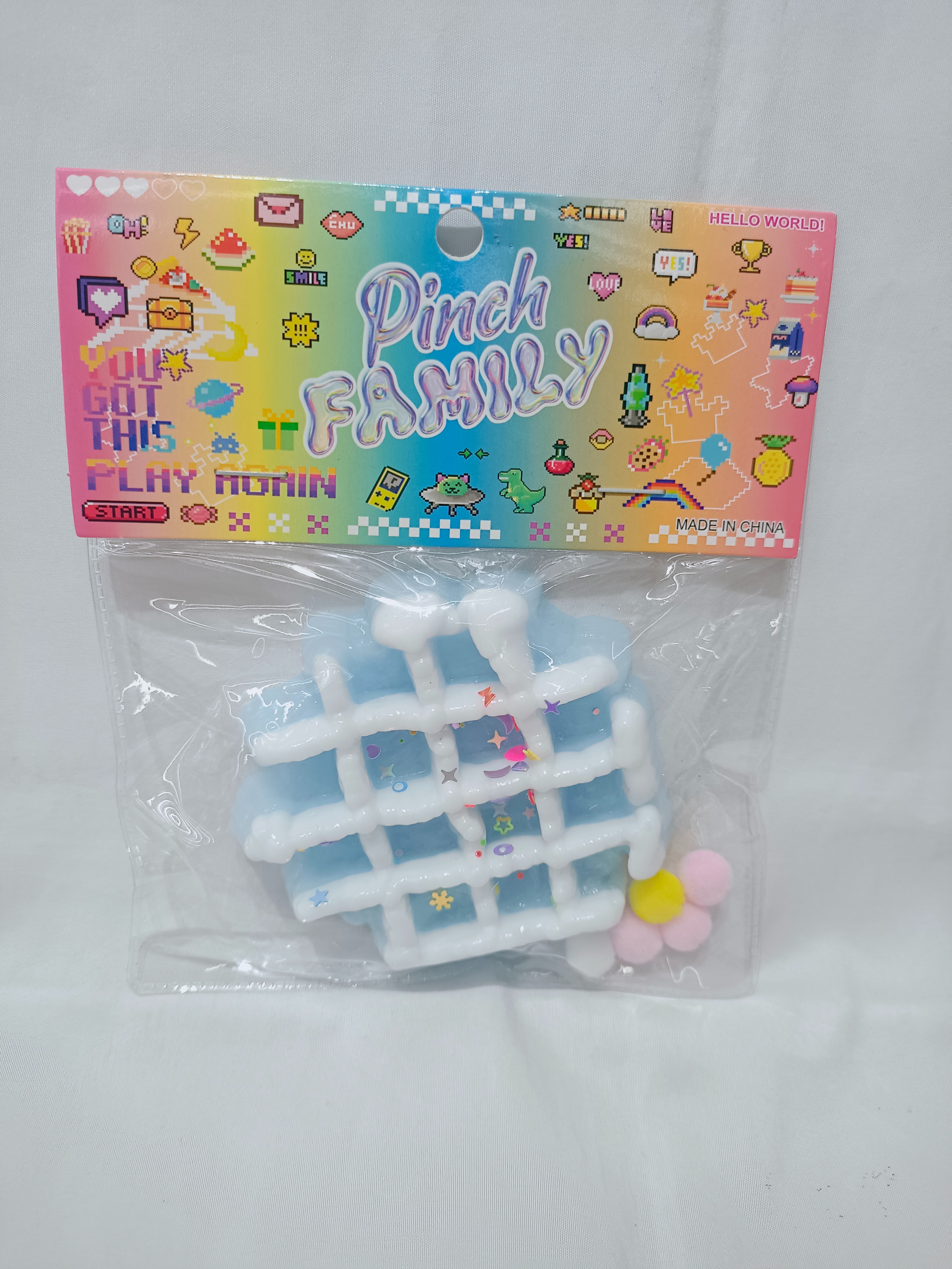  儿童创意解压玩具仿真华夫饼  多种颜色  捏捏乐减压发泄神器整蛊整人捏捏玩具捏捏乐儿童可爱