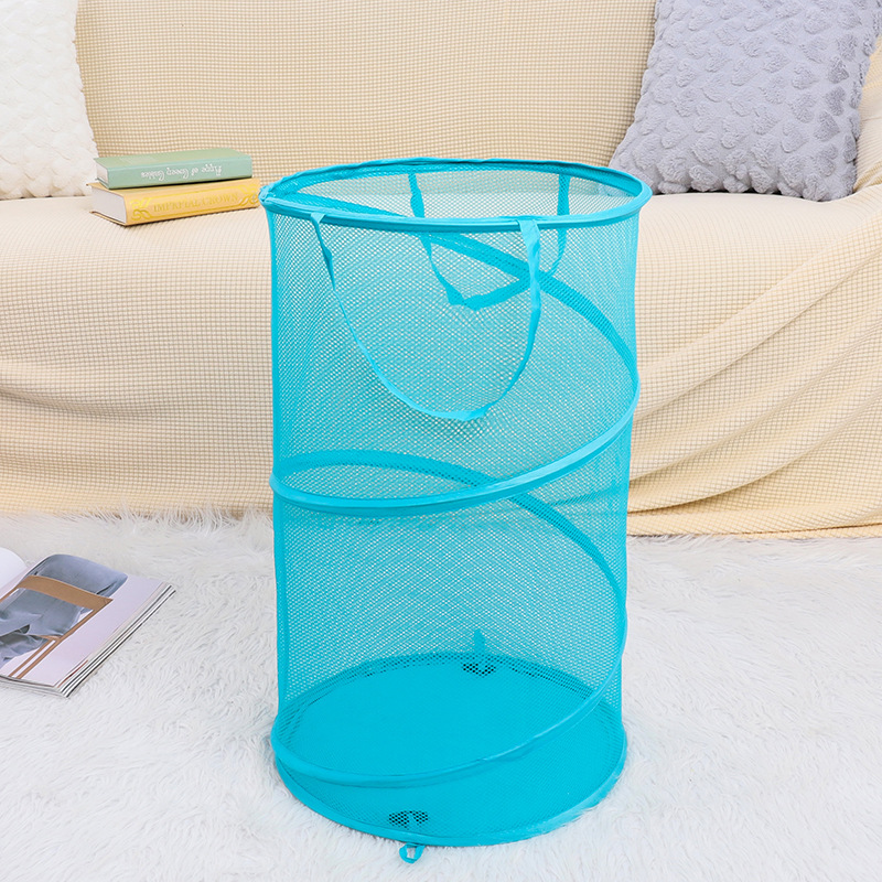 收纳篮/收纳美式/竹篮/脏衣筐/潮玩泡泡玛特细节图