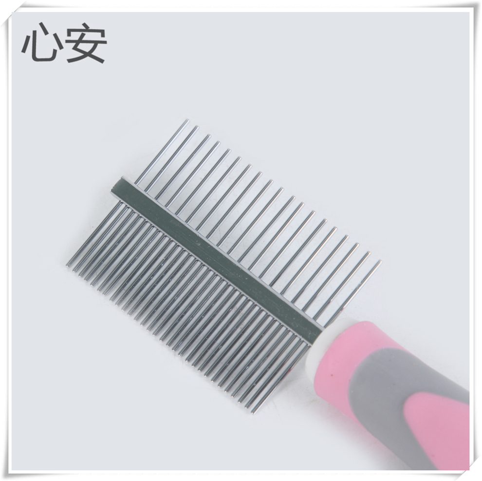 Pet cleaning and grooming, dog hair removal, fine-toothed comb, pet double-sided comb, pet comb, cat comb details Picture