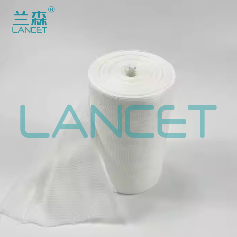 90cm*100y 4ply 大纱布医用纱布敷料独立包装医用无菌纱布卷大尺寸医疗纱布白底实物图