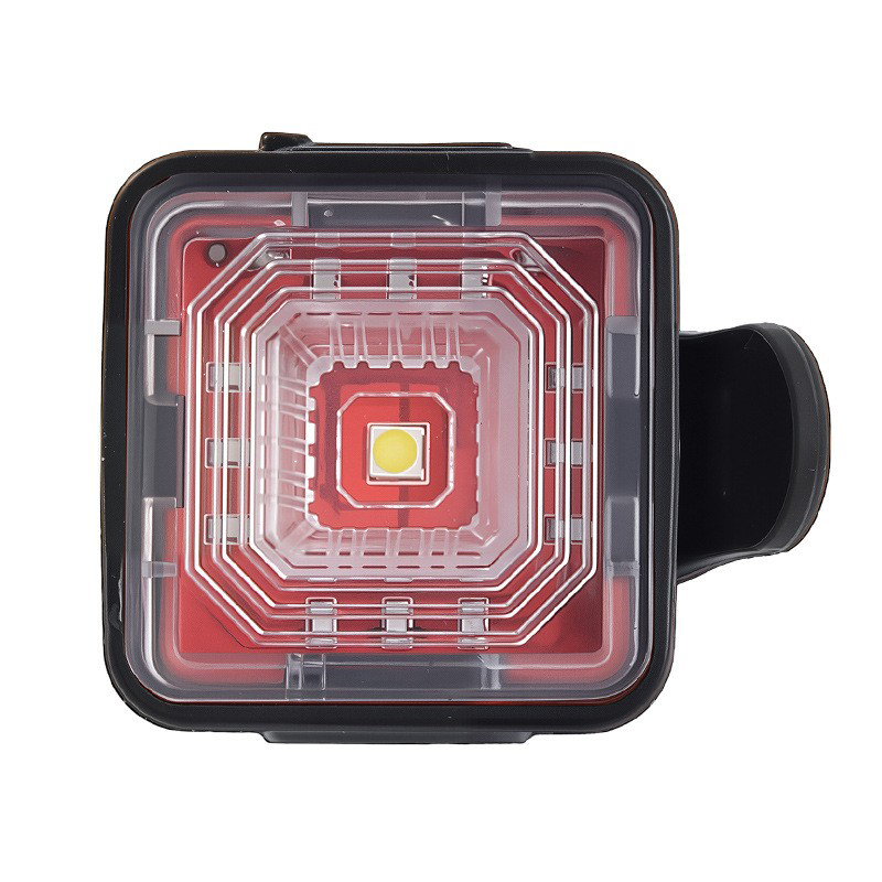2503 USB recargable luz trasera de bicicleta luz trasera cuadrada bicicleta de montaña luz trasera equipo de ciclismo luz de advertencia de seguridad pic 14
