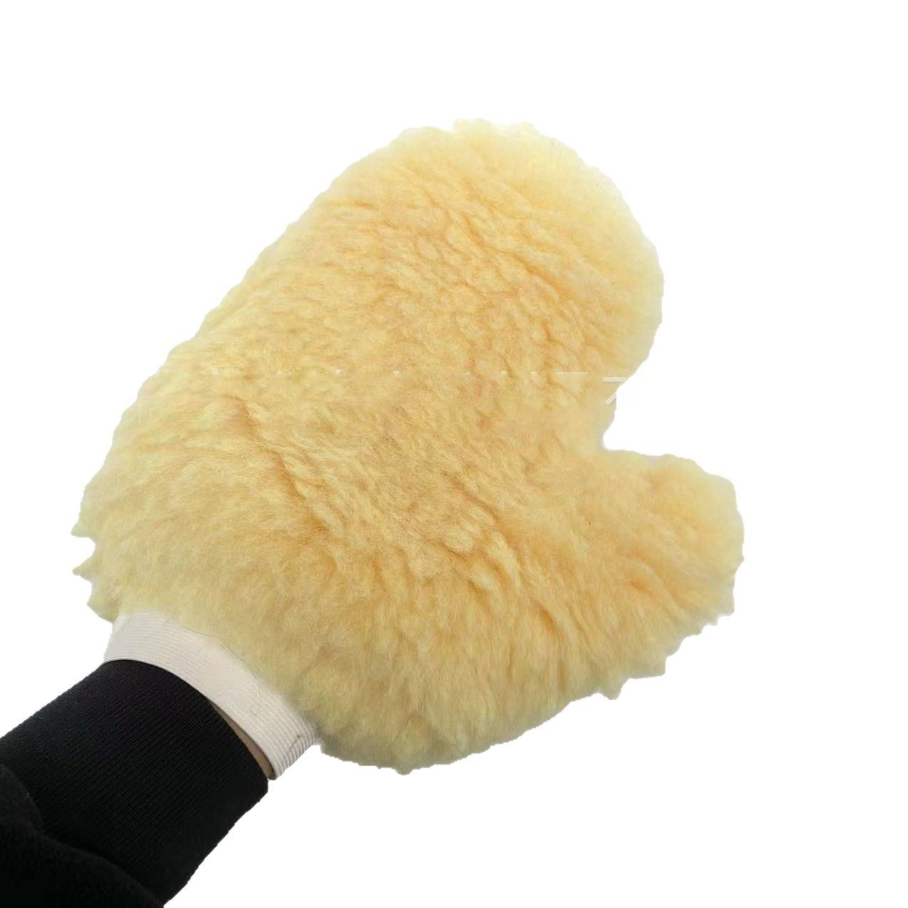 Los guantes de lavado de coches no dañan la pintura final bearpaw limpiar el coche impermeable especial engrosado chenille peluche herramientas de lavado de coches Specification image