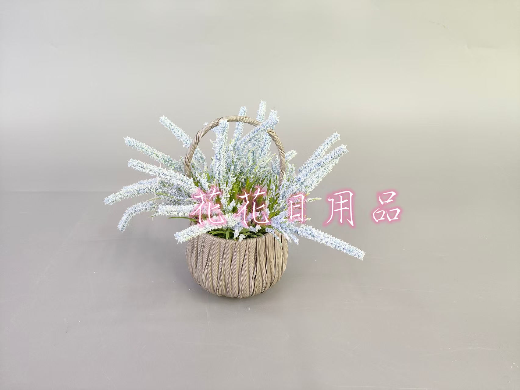 Artificial flowers, fake flowers, bonsai baskets, POTS, lavender decorations details Picture