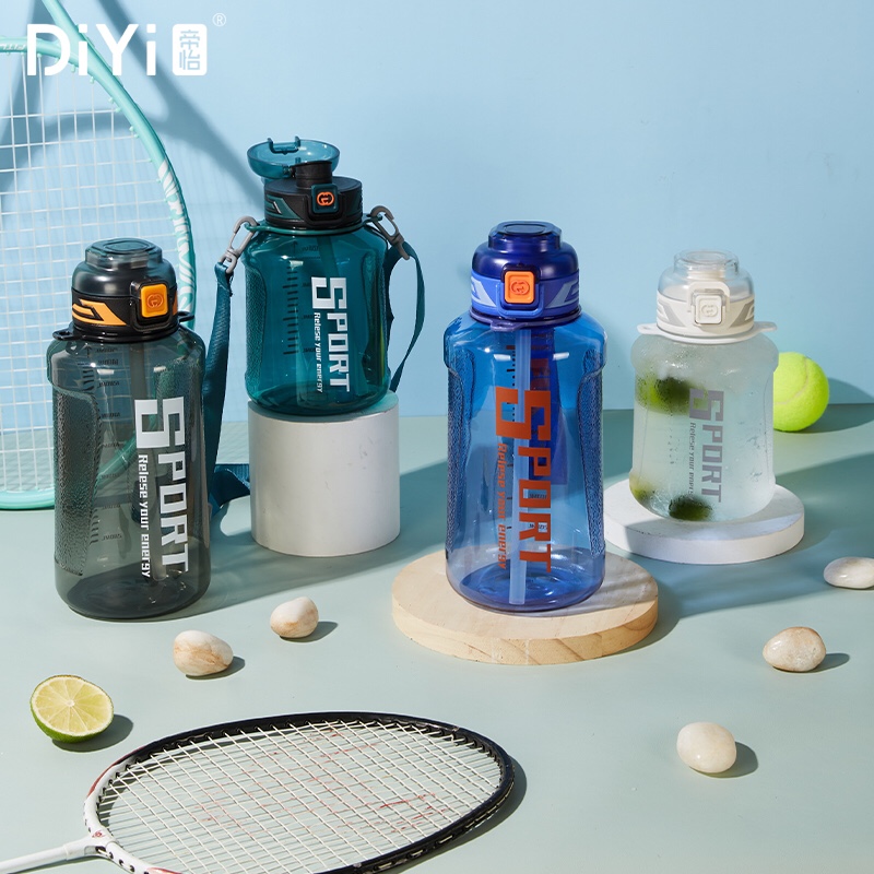 【 Spring/Summer 24 New Release 】 Swift and decisive, not defined ⚡️DY-SL2069 Diyi Speed Sports Cup 1000ml pc material, dual water spout details Picture