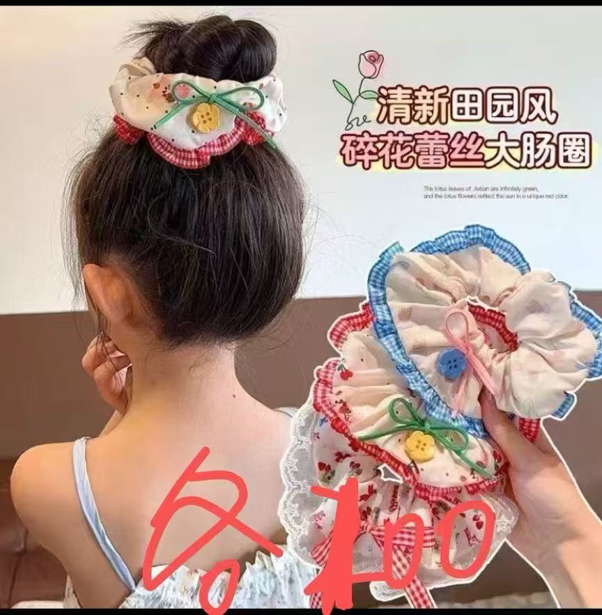 韩版简约大肠发圈头绳皮筋 女士时尚发饰品 多色可选