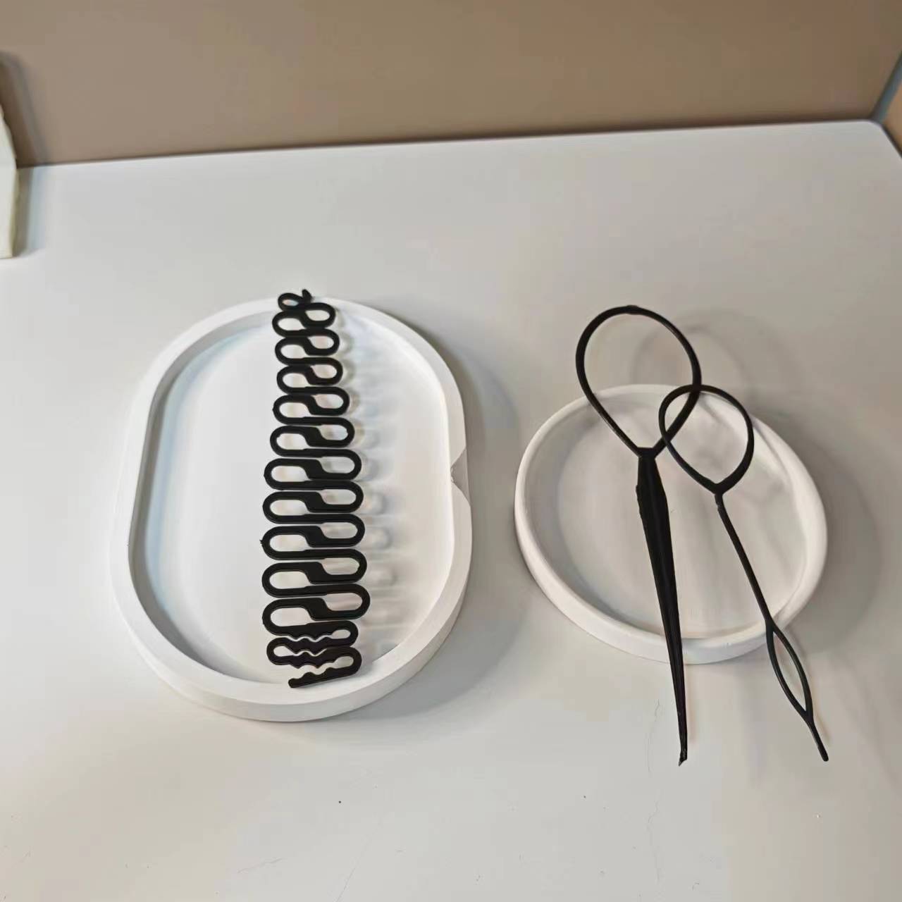 儿童盘发器四件套  韩国风电话线头绳儿童饰品拉发器儿童高颅顶蓬松夹儿童盘发器四件套拉发器详情4