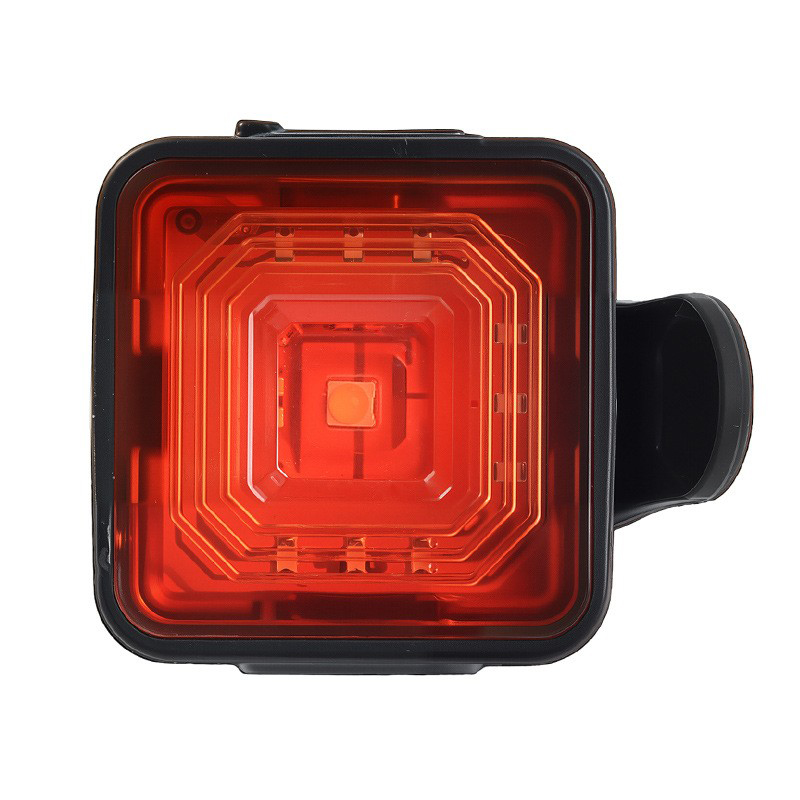 2503 USB recargable luz trasera de bicicleta luz trasera cuadrada bicicleta de montaña luz trasera equipo de ciclismo luz de advertencia de seguridad Item Picture