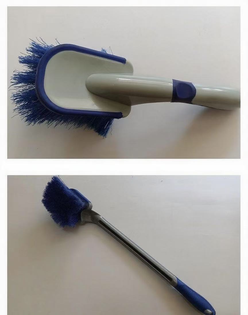 Weihaisheng car wash wheel hub brush, long-handled tire brush, wheel hub cleaning tool, car tire brush, special brush for removing dirt, auto and motorcycle parts, interior cleaning Application Scenario