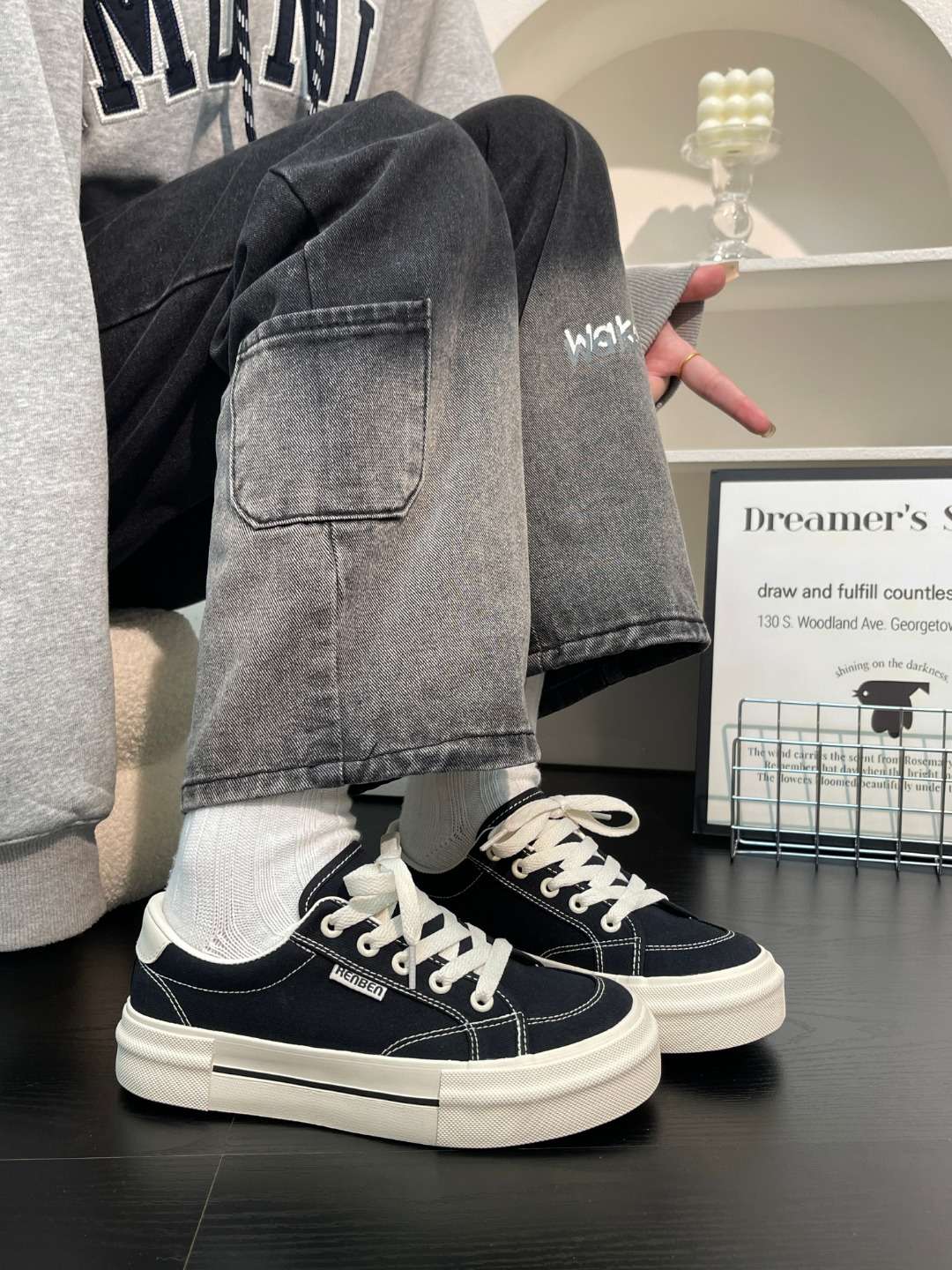 人本帆布鞋女士23270细节图