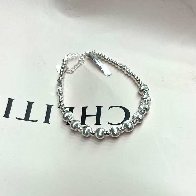 S925 sterling silver laser cat eye bead bracelet for women, Korean ins style, simple and niche design, high-end new bracelet Item Picture
