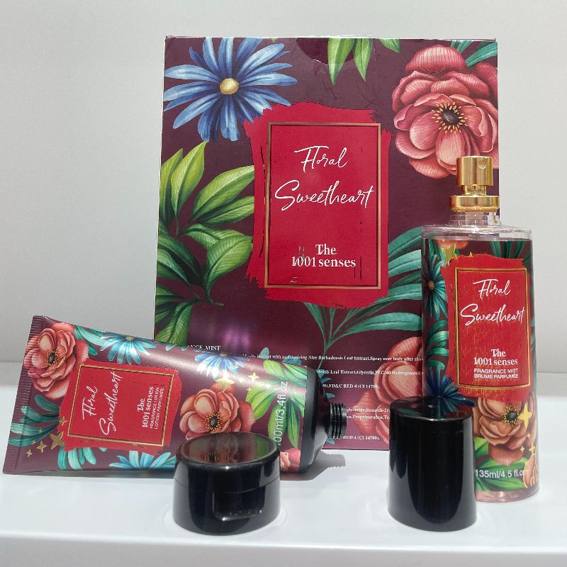 Flower-scented perfume set 135ML BODY MIST 100ML BODY CREAM Body spray + body lotion pic 5