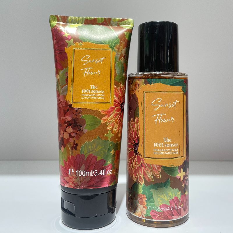 Set of perfume set of floral scent 135ML BODY MIST 100ML BODY CREAM Body spray + Body lotion