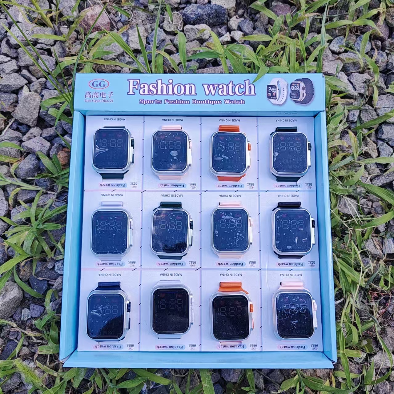 Children's electronic watch, large Y1 electronic watch in color box, direct delivery from Watanabe student sports watch manufacturer