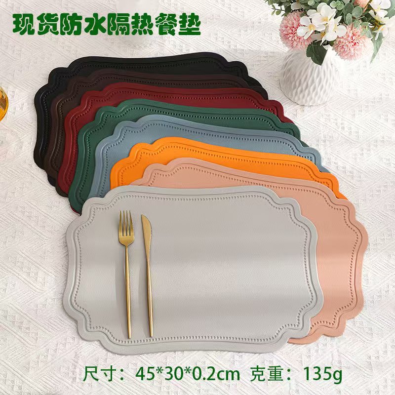餐垫/陶瓷杯垫/杯垫/圆形编织垫/编织桌垫白底实物图
