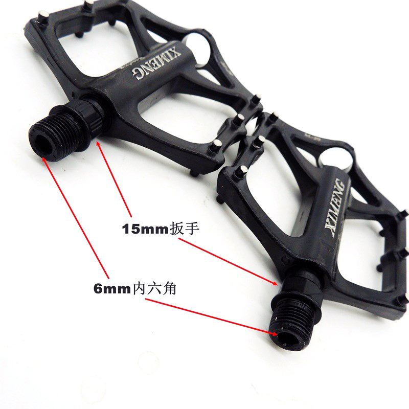 M29 aluminum bicycle pedals, aluminum alloy bearing pedals, mountain bike pedals with nails and anti-slip pedals pic 4