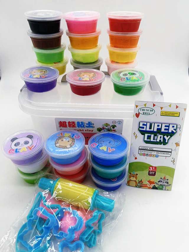 Ultra-light clay plasticine, non-toxic colored clay, 24-color handmade clay toys specially designed for children's kindergartens