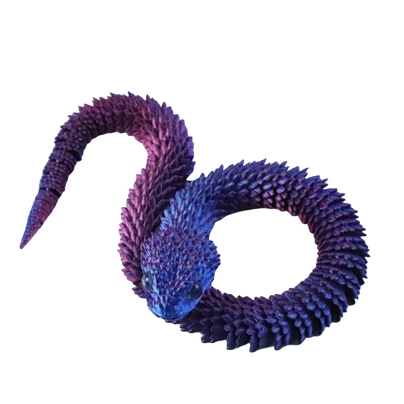 3D打印蝰蛇跨境工艺品摆件可活动关节蝰蛇蛋模型玩具热销厂家手办产品图