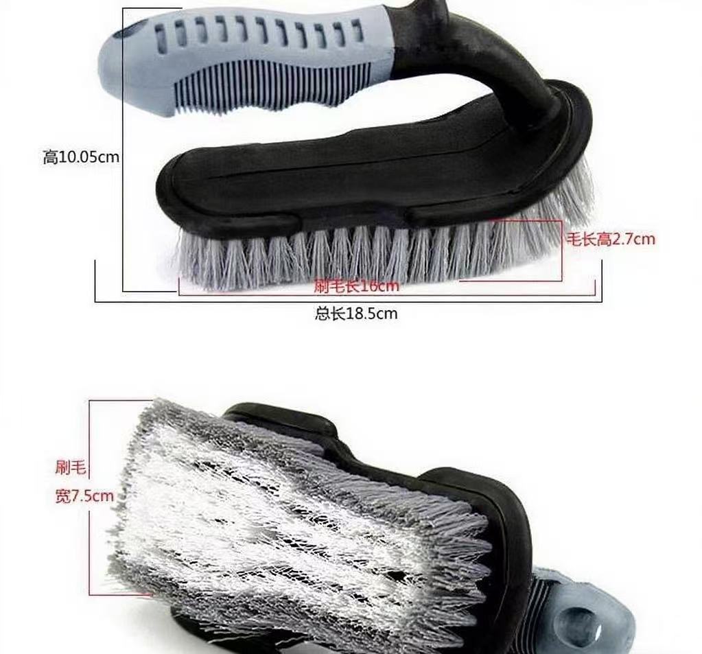 Weihaisheng Direct sales car beauty, car washing tools, cleaning supplies, multi-angle U-shaped tire brushes, boat-shaped brushes, car washing brushes, Weihaisheng car cleaning brushes Application Scenario