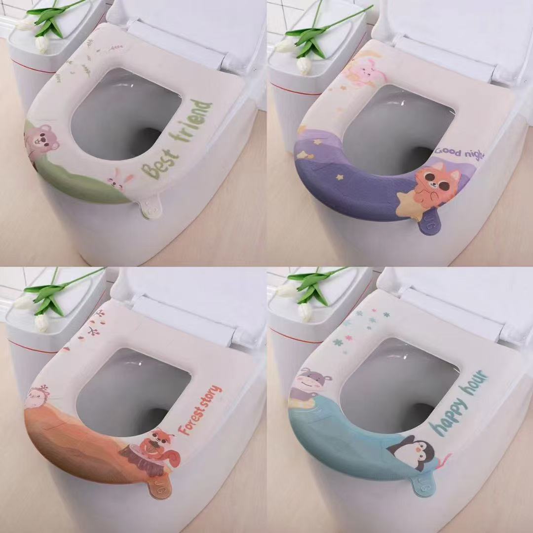 马桶垫家用四季通用泡沫圈硅胶坐便套马桶圈防水可水洗马桶套详情图6
