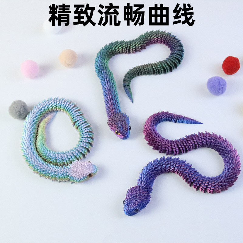 3D打印蝰蛇跨境工艺品摆件可活动关节蝰蛇蛋模型玩具热销厂家手办详情图9