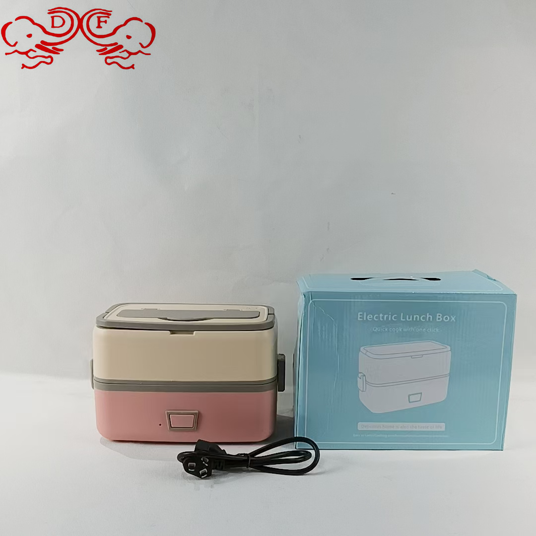 DF68352电热饭盒焖烧壶杯可插电加热蒸煮自热便当盒保温便携带饭DF TRADING HOUSE