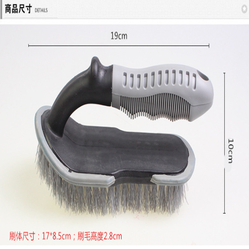Weihaisheng Direct sales car beauty, car washing tools, cleaning supplies, multi-angle U-shaped tire brushes, boat-shaped brushes, car washing brushes, Weihaisheng car cleaning brushes Item Picture