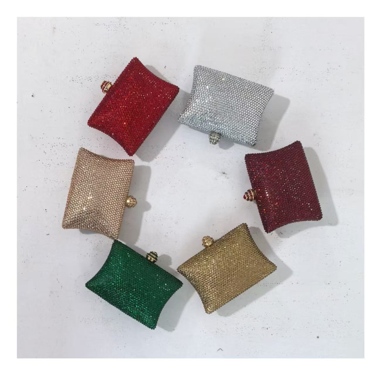 女士包袋时尚烫钻女包简约百搭迷你款手提单肩斜挎包详情图2