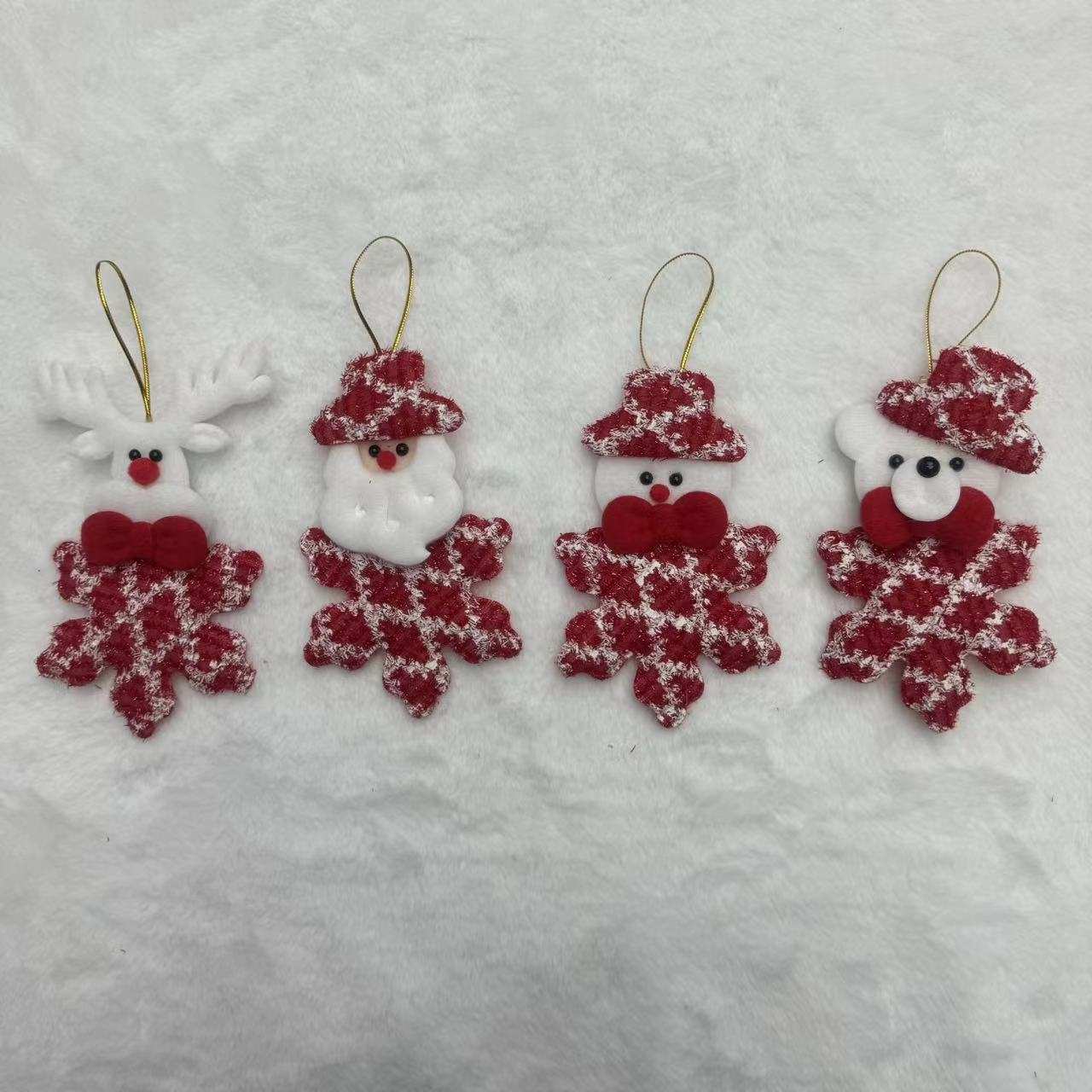 Colgante de navidad fiesta de navidad vestir fiesta de navidad viejo muñeco de nieve ciervo oso colgante de navidad Specification image