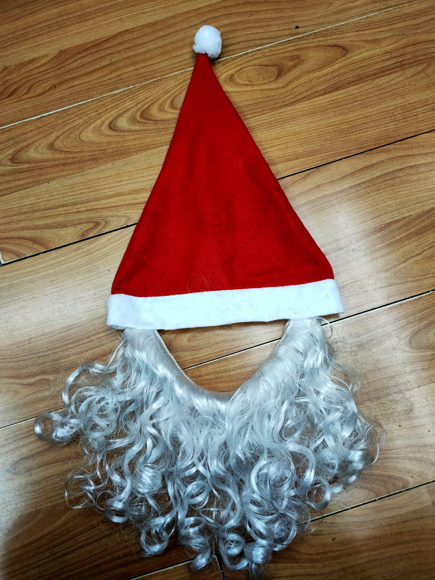 Extra-large mask Christmas hat + beard Christmas hat Specification image