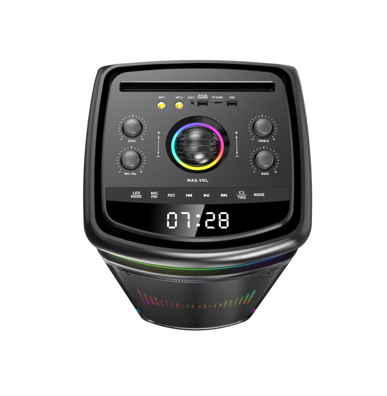 Stereo Bluetooth speaker, with ultra-long battery life and stunning sound quality Specification image