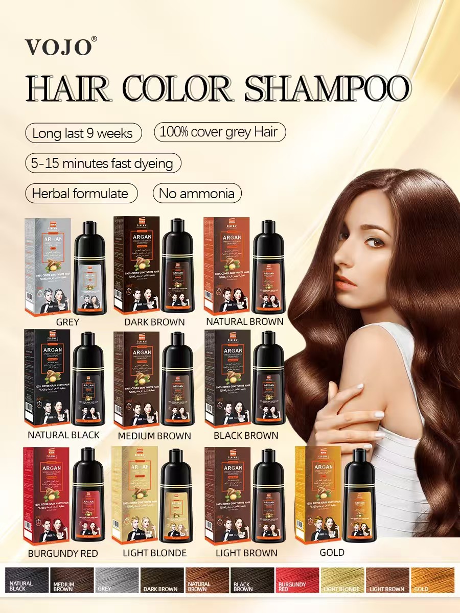 One wash black hair dye for foreign trade payment. Hair dye cream, hair dye, multi-color hair dye for both men and women detail image 5
