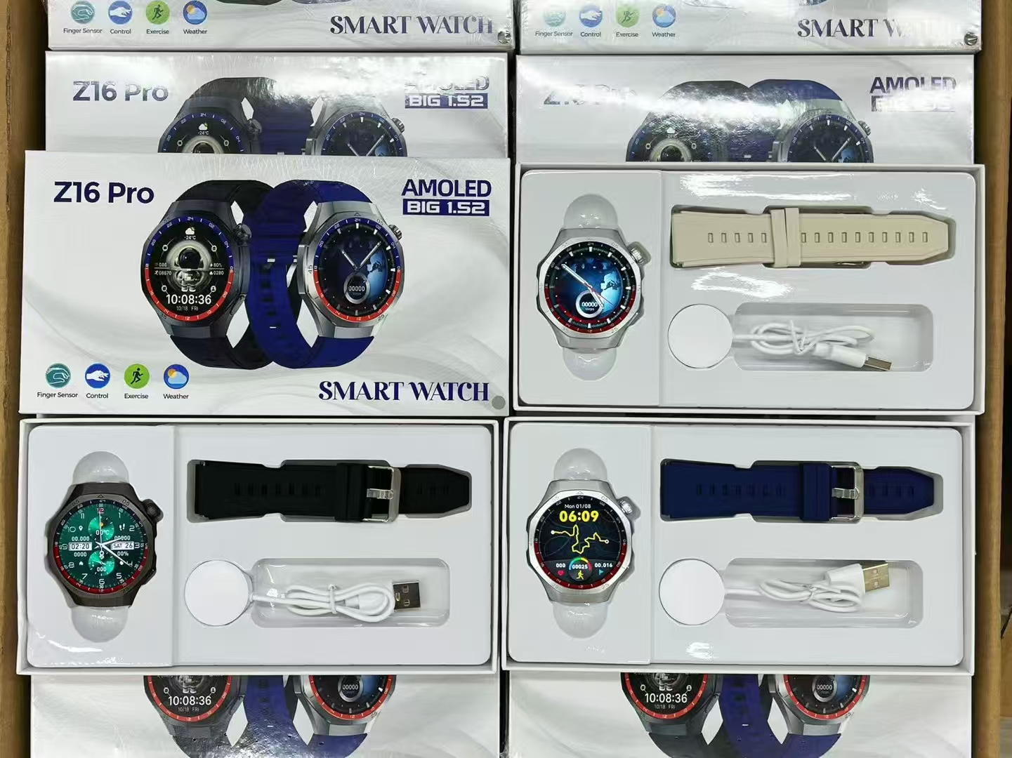 Cross-border bestseller Z16 Pro Smartwatch Bluetooth Call 1.52inch Message Push +AI Voice Assistant