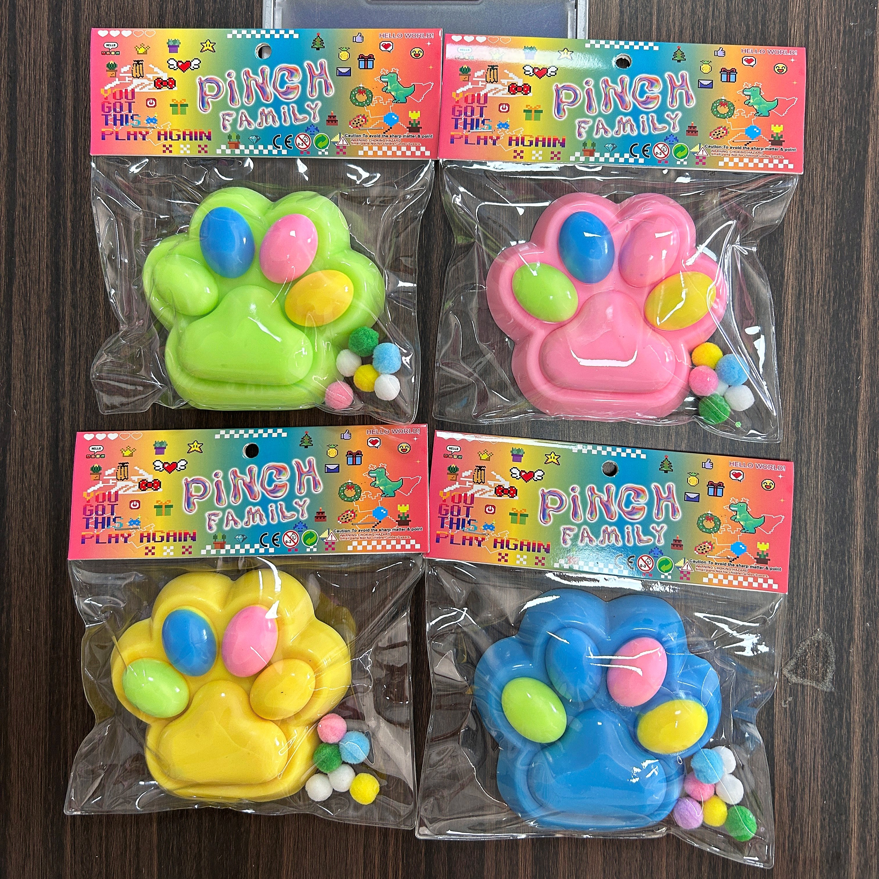 跨境猫爪捏捏玩具tpr捏捏玩具高颜值多彩猫爪治愈解压捏捏乐批发详情2