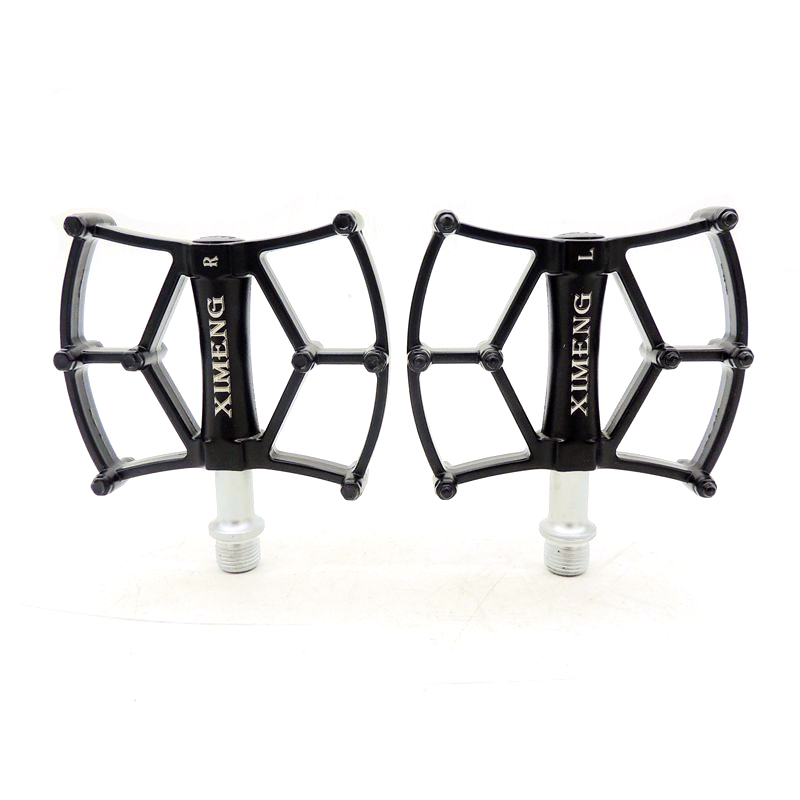 M12 aluminum bicycle pedals, aluminum alloy bearing pedals, mountain bike pedals with nails and anti-slip pedals Specification image