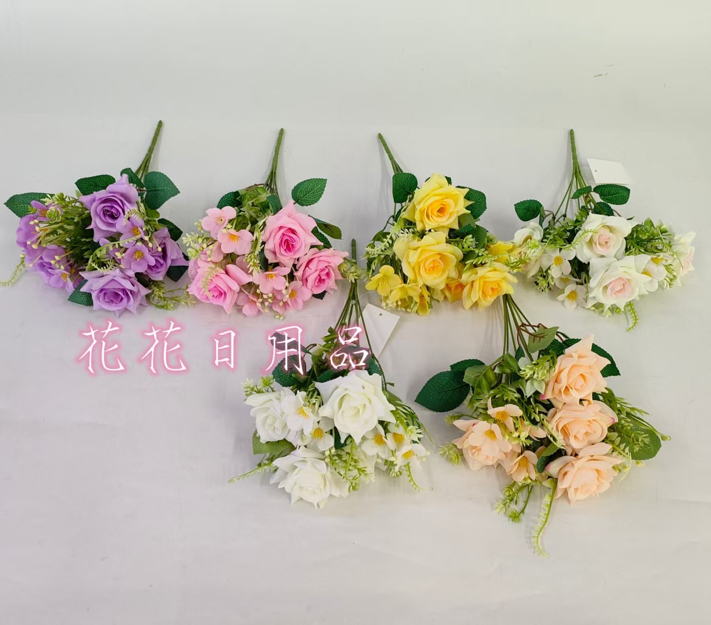 Artificial flowers, fake flowers, bonsai, single corner rose decorative ornaments full figure
